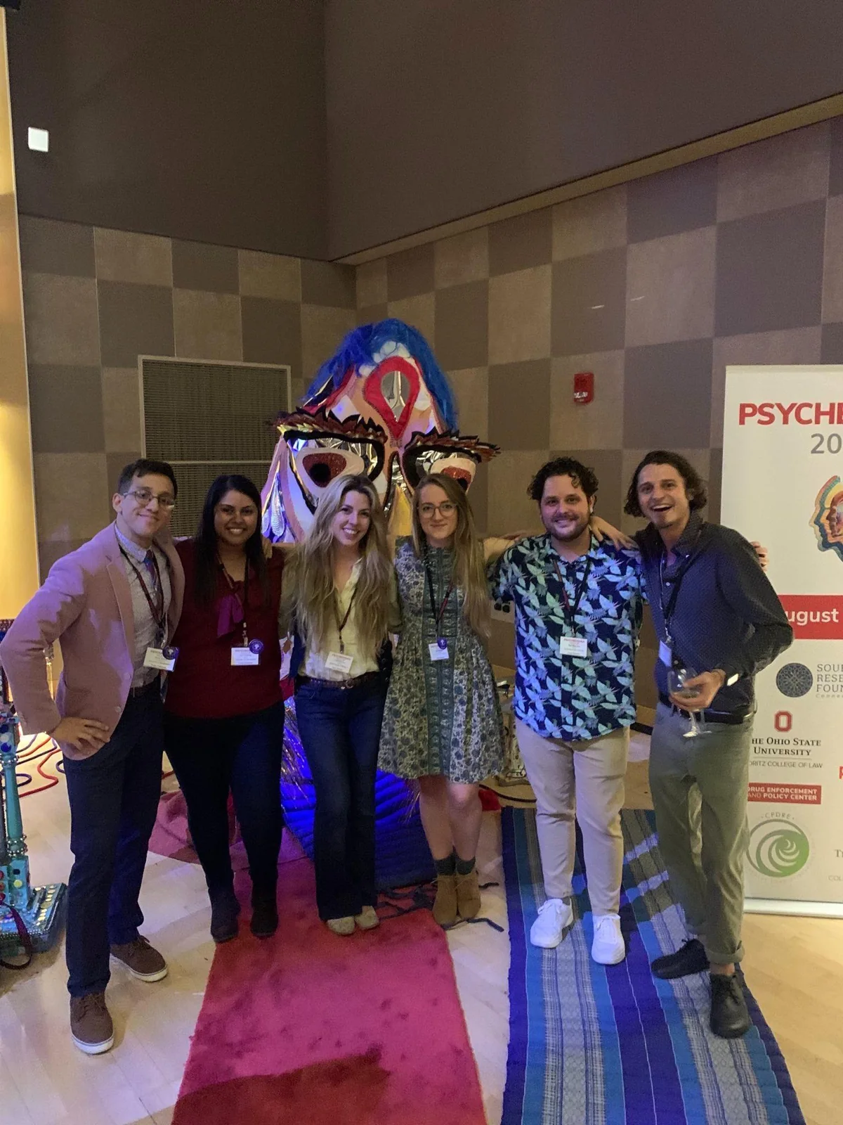 IPN members posing together at the Psychedemia welcome reception