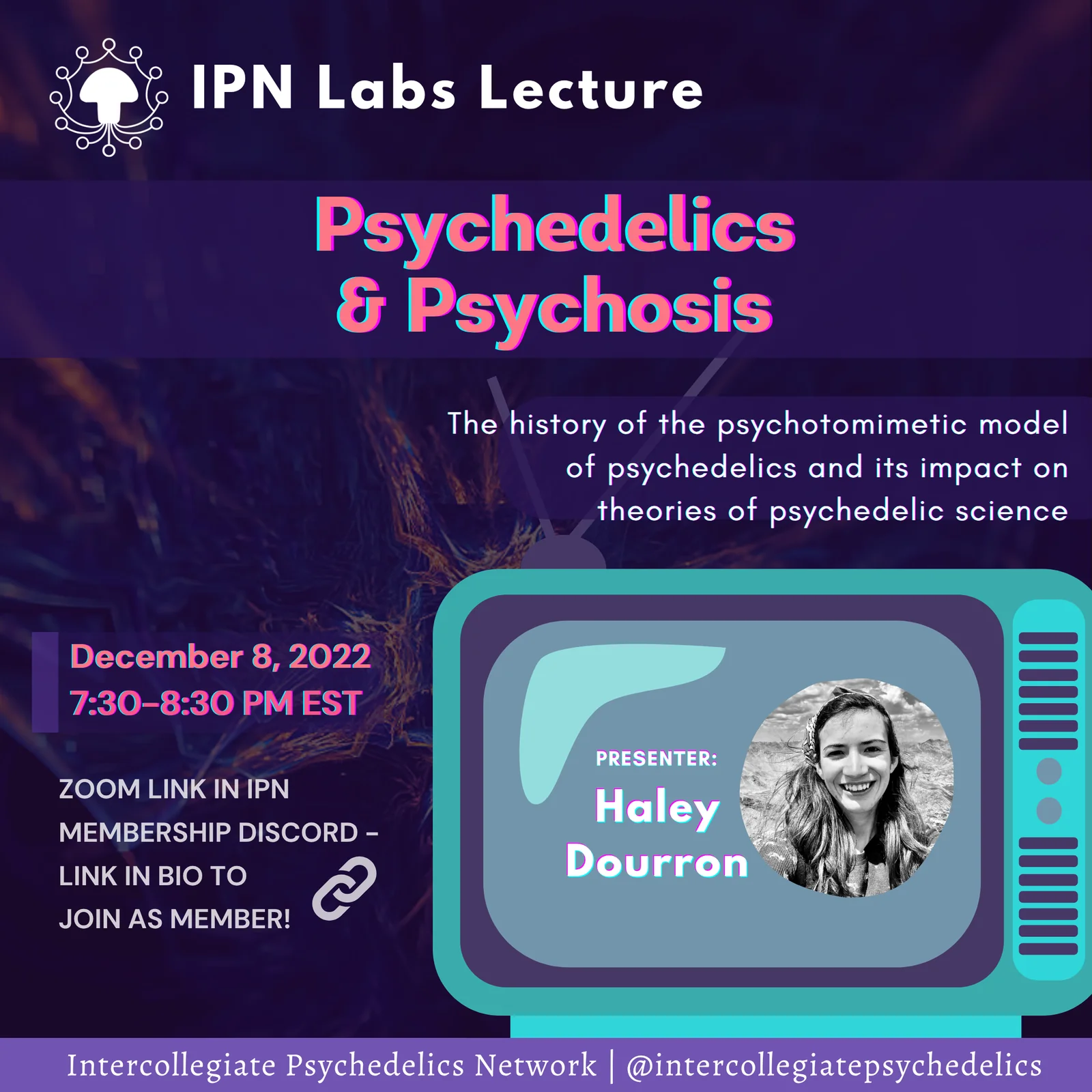 Haley Dourron – Psychedelics & Psychosis promo