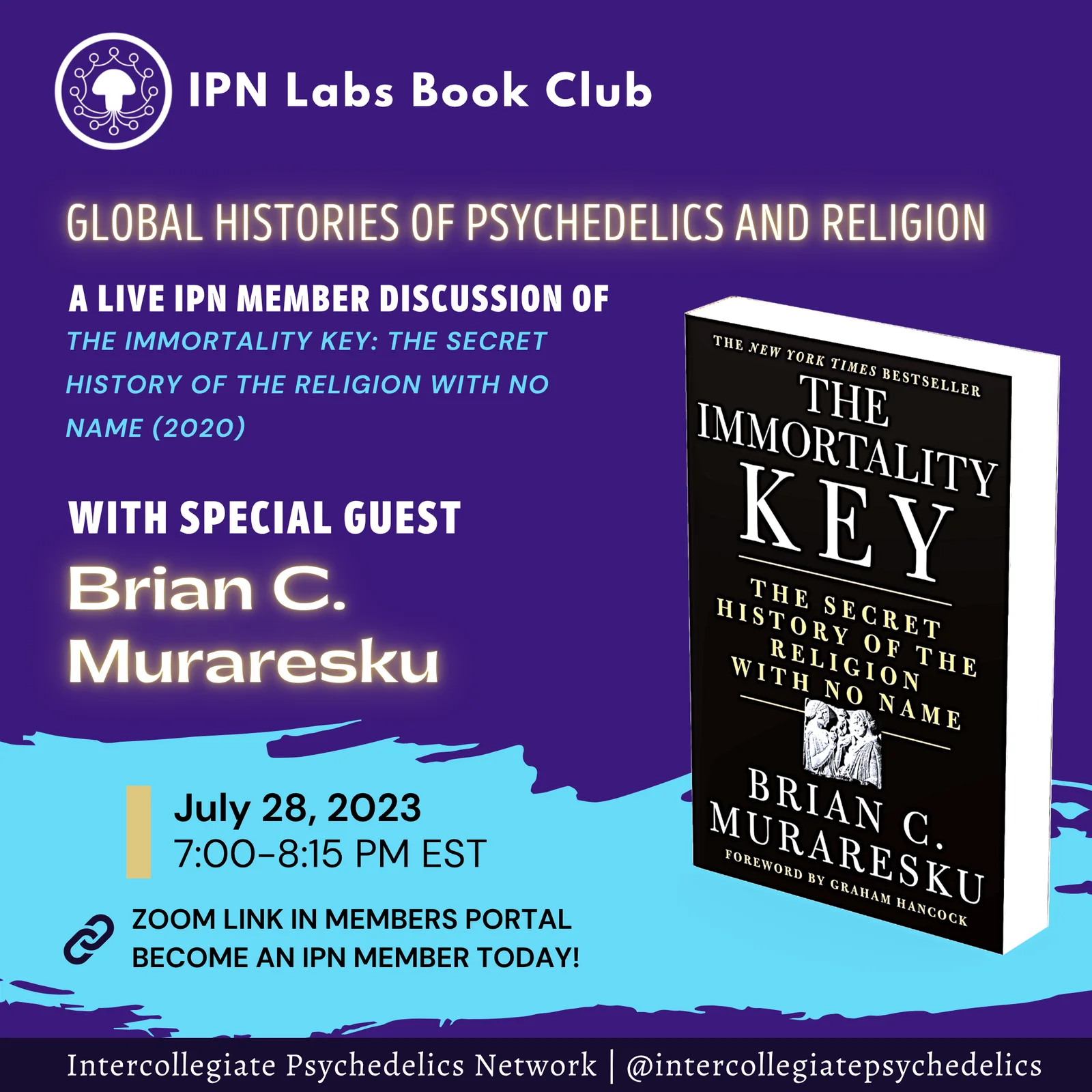 Brian C. Muraresku – The Immortality Key promo