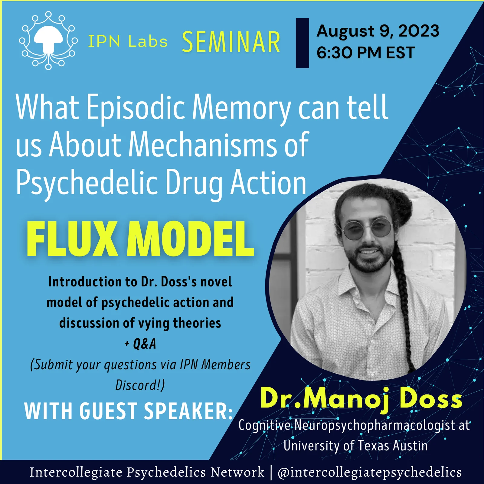 Dr. Manoj Doss – What Episodic Memory Can Tell Us About Mechanisms of Psychedelic Drug Action promo