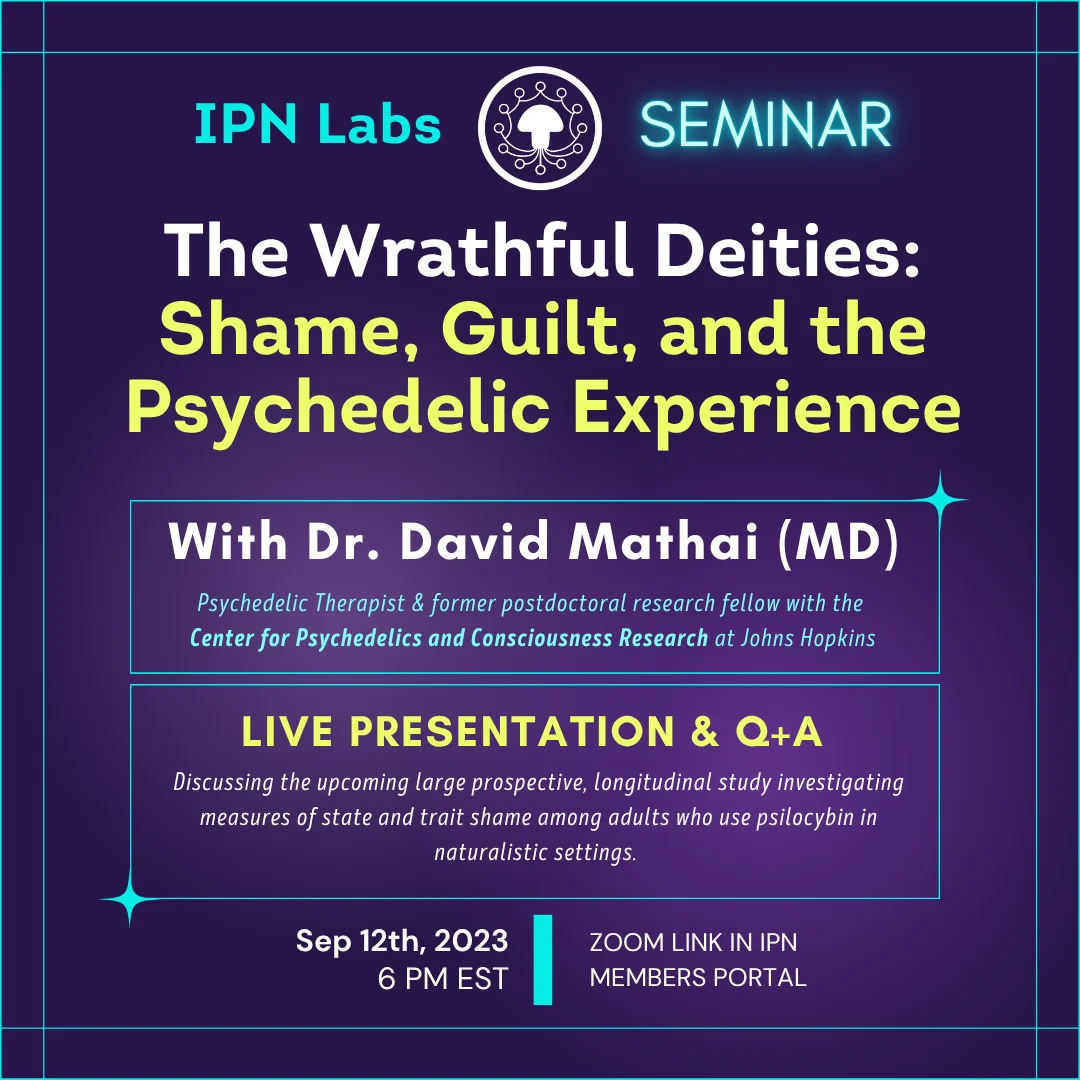 Dr. David Mathai – The Wrathful Deities: Shame, Guilt, and the Psychedelic Experience promo