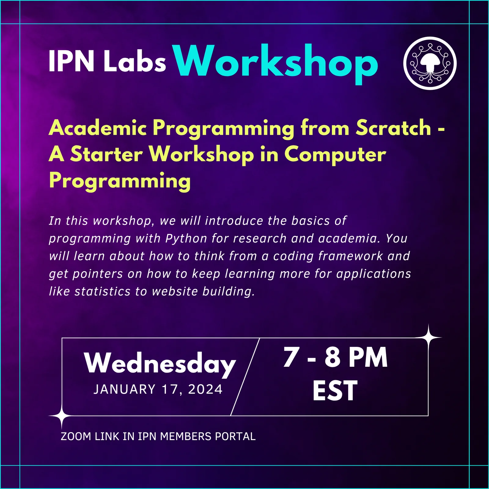 Cameron Smith – Academic Programming from Scratch promo