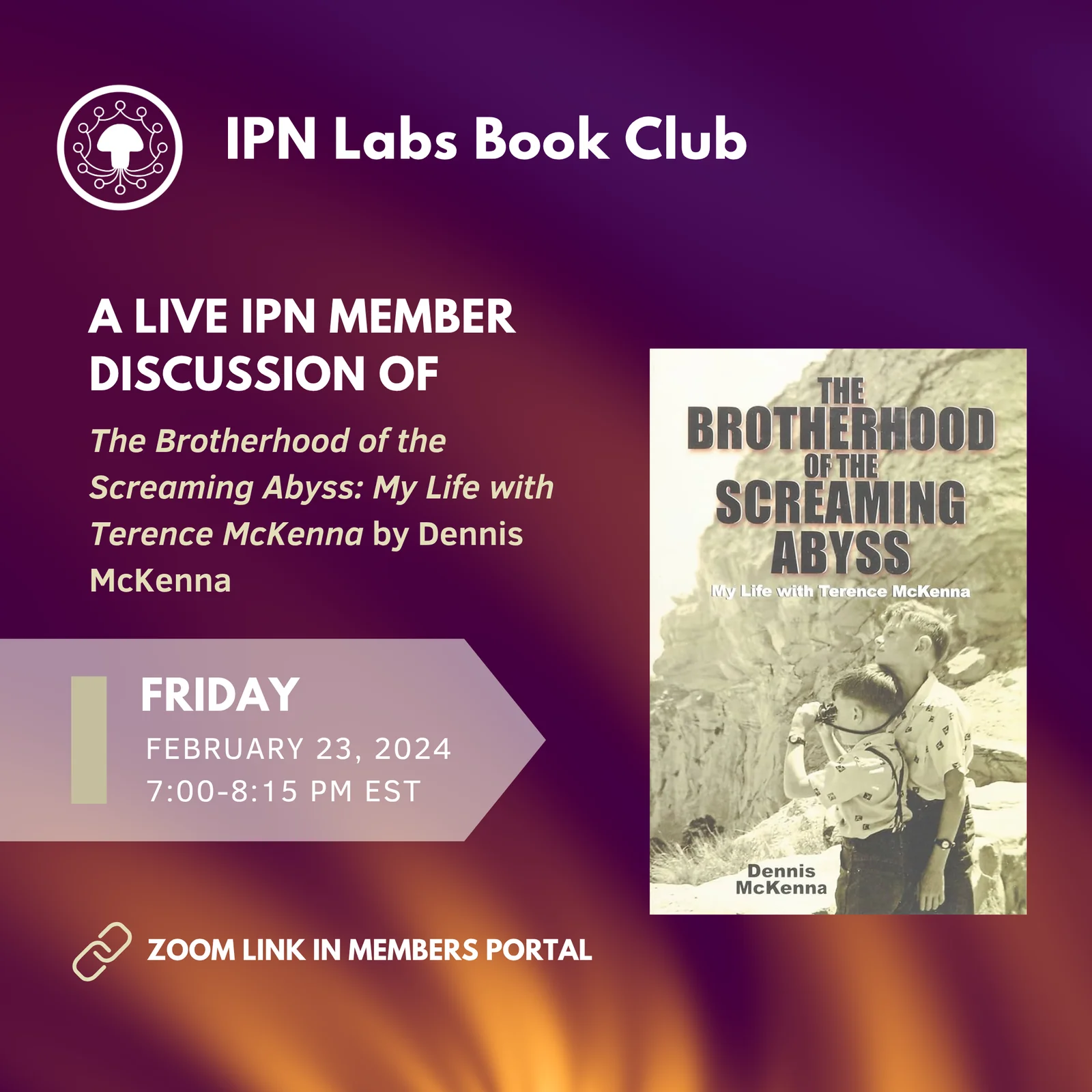 Dennis McKenna – The Brotherhood of the Screaming Abyss promo