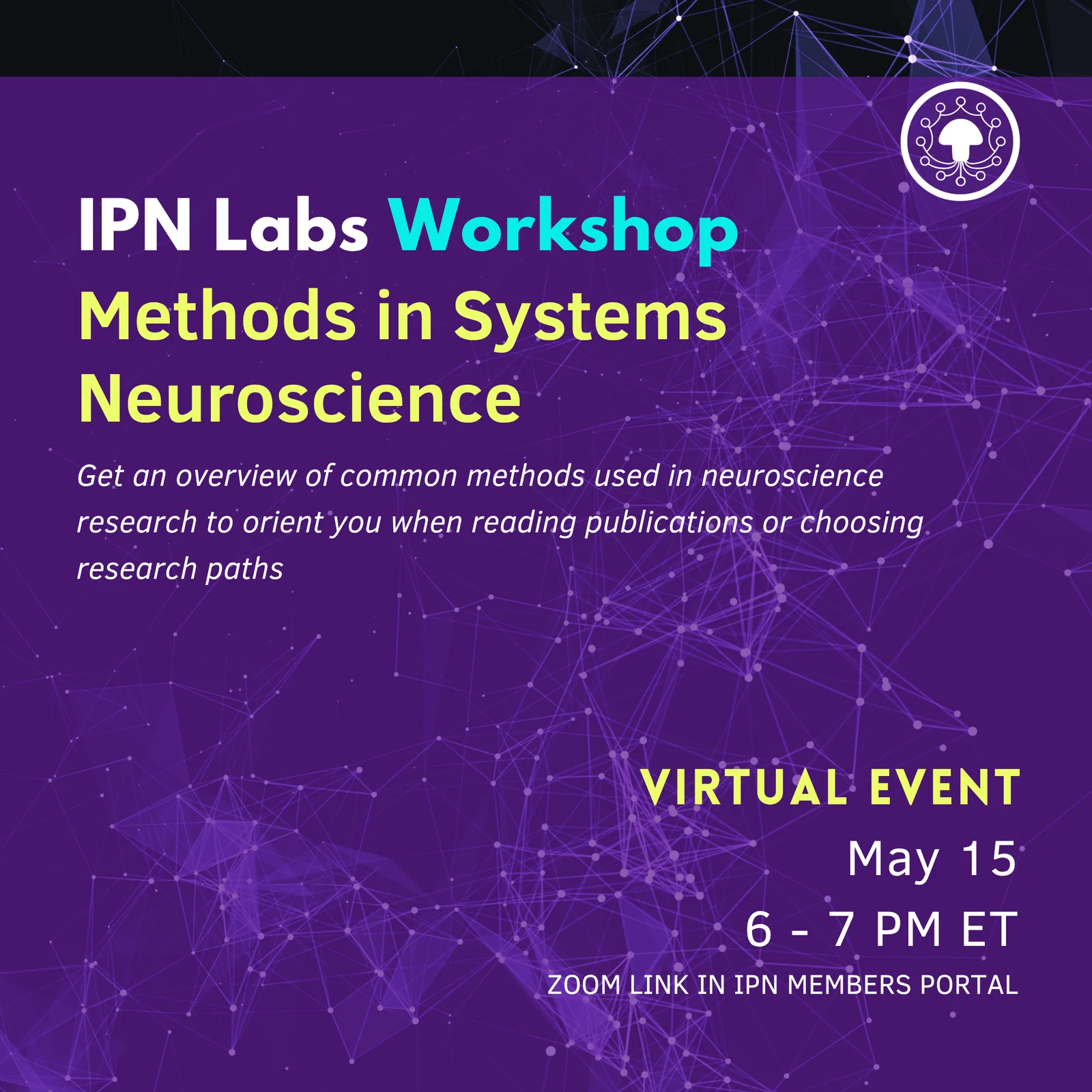 Cameron Smith – Methods in Systems Neuroscience promo