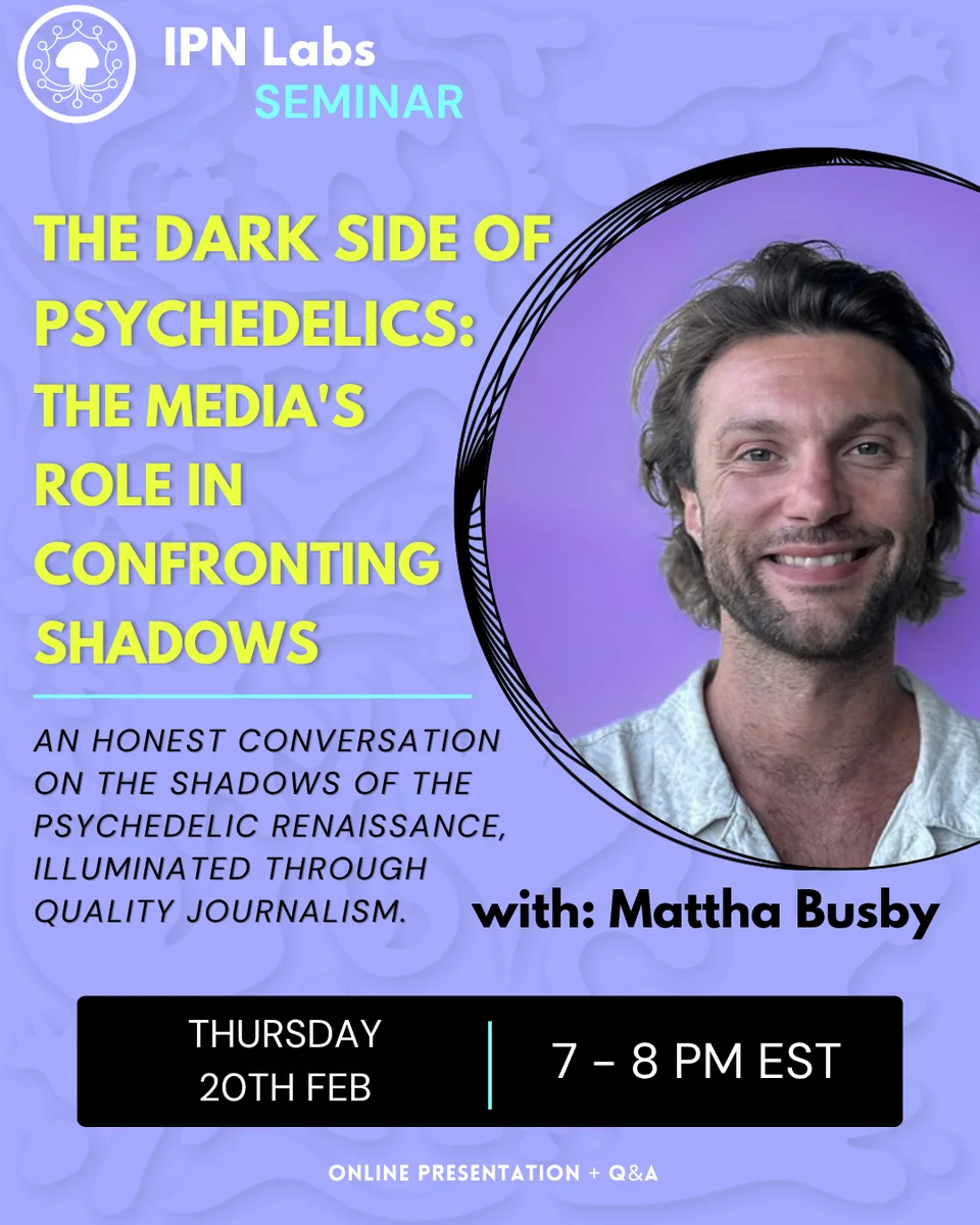 Mattha Busby – The Dark Side of Psychedelics promo