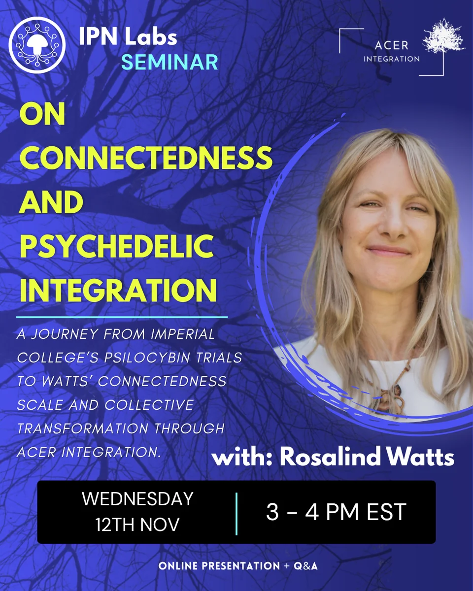 Dr. Rosalind Watts – On Connectedness and Psychedelic Integration promo