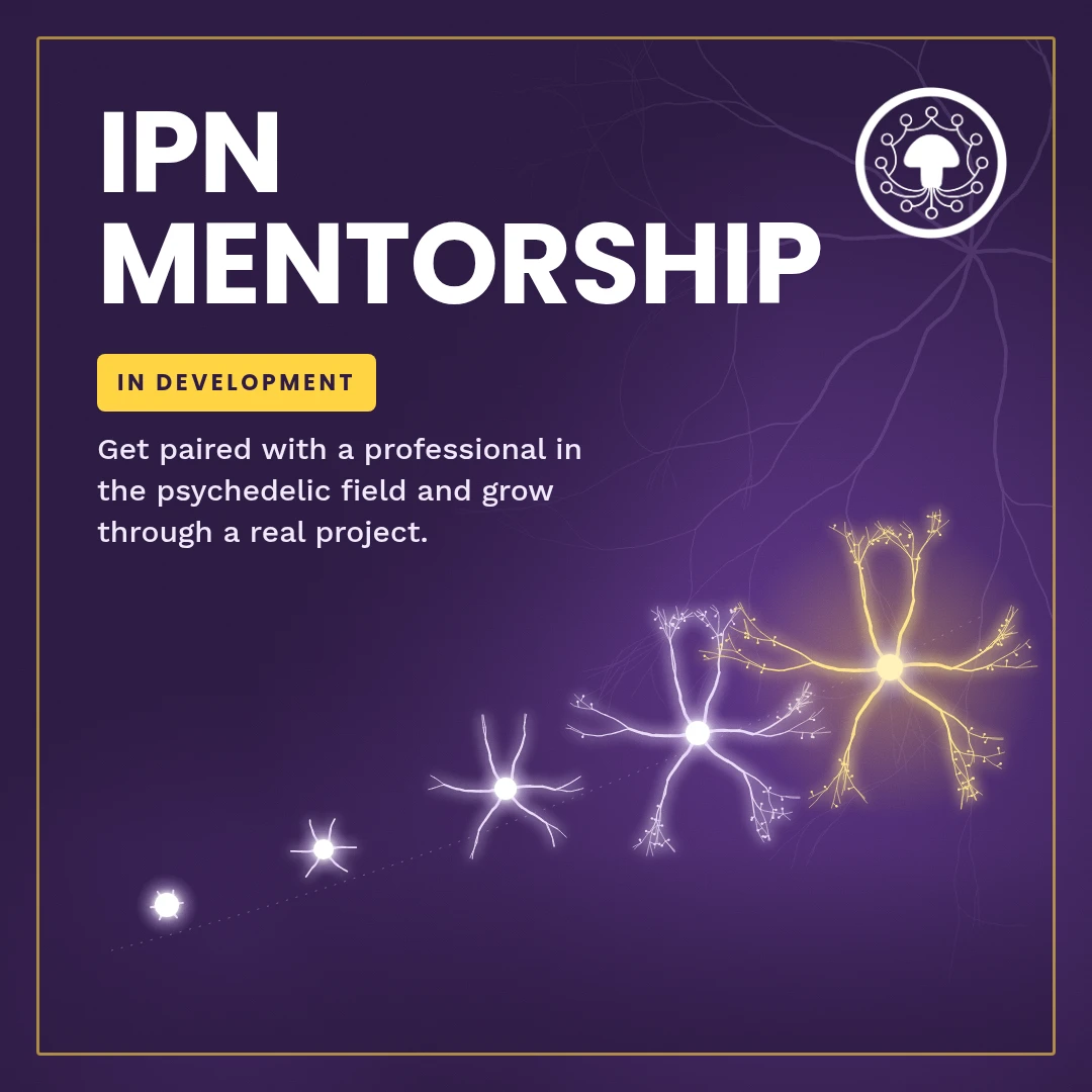 IPN Mentorship: grow through a real project with a professional in the psychedelic field